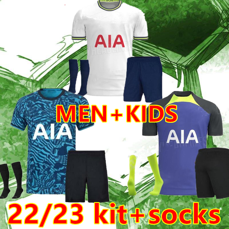 

21 22 23 KANE SON KULUSEVSKI PERISIC Soccer Jerseys HOJBJERG colorful Away 2021 2022 2023 LUCAS DELE Third 3rd Football kit shirt BRYAN sets, 22-23 away+patch