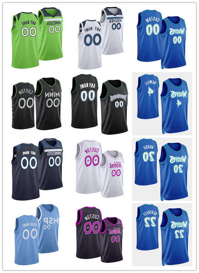 

75th Custom Men Women Youth Minnesota''Timberwolves''Patrick 22 Beverley 10 Jake Layman 4 Jaylen Nowell 20 Josh Okogie Basketball Jerseys, Color