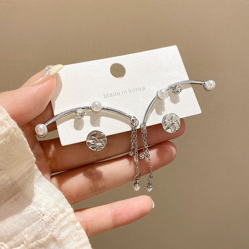 

Earrings the Same Pearl Earrings Suit Tassel Temperament and Jun Chu's Acquaintance