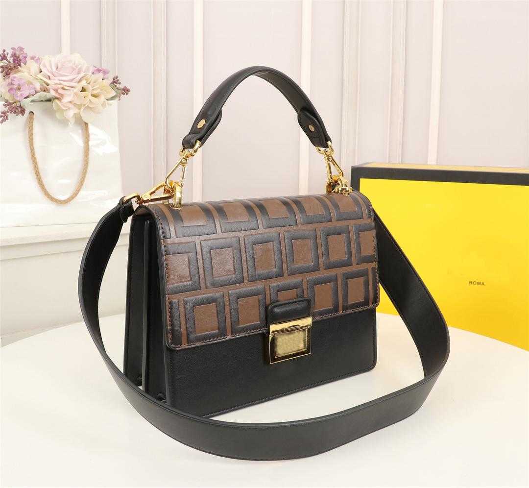 

Wholesale Evening bags luxurys designers handbags 2021 top leather material kill letter style design gift bag shoulder Original quality of, Brown