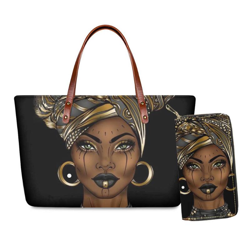 

Duffel Bags Hycool Afro Art Black Queen Print Woman Custom Dropship Beach Bag Tote Clutch Purse Wallet For FemaleDuffel DuffelDuffel, Hbcs000332z21