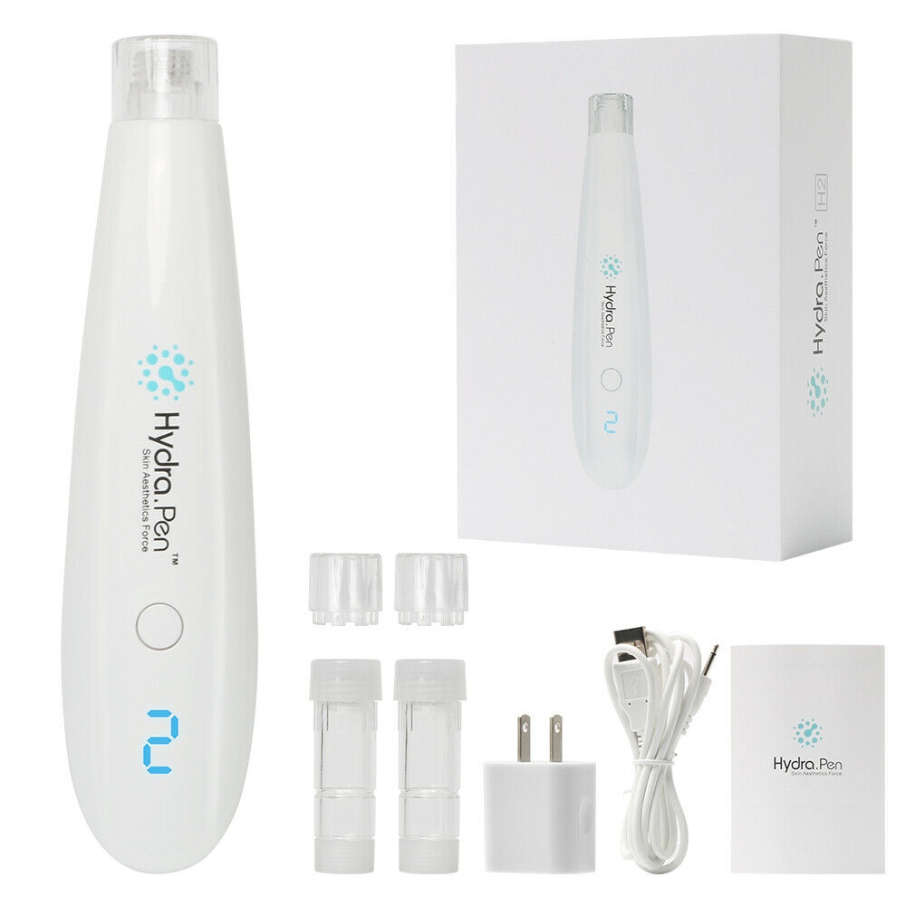 Beauty Items Hydra Pen H2 Microneedling Automatic Serum Applicator HydraPen Amazing Skin Care Tool for Home Personal Use 5 Cartridges 3pcs 12Pin-image-766029444