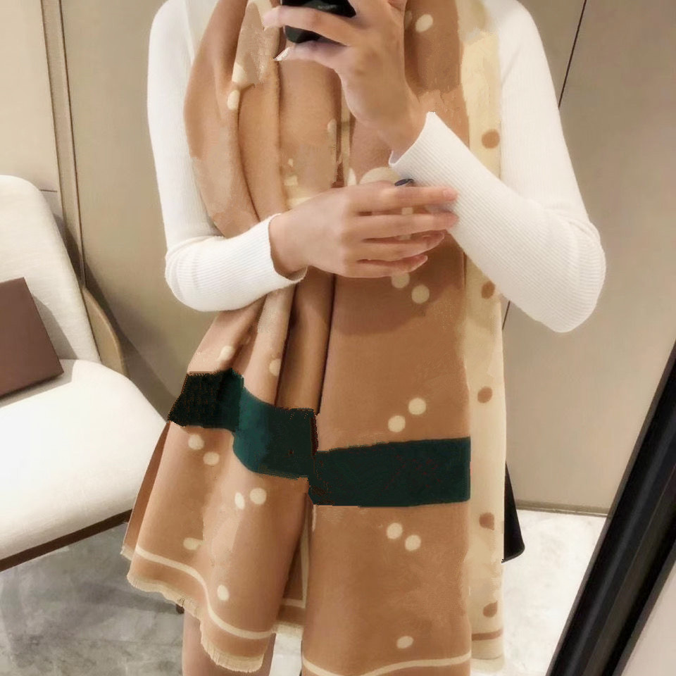 

New female scarf warm High quality Designer scarves winter Wool Scarf shawl unisex big Letter long shape cashmere Gift for Girlfriend