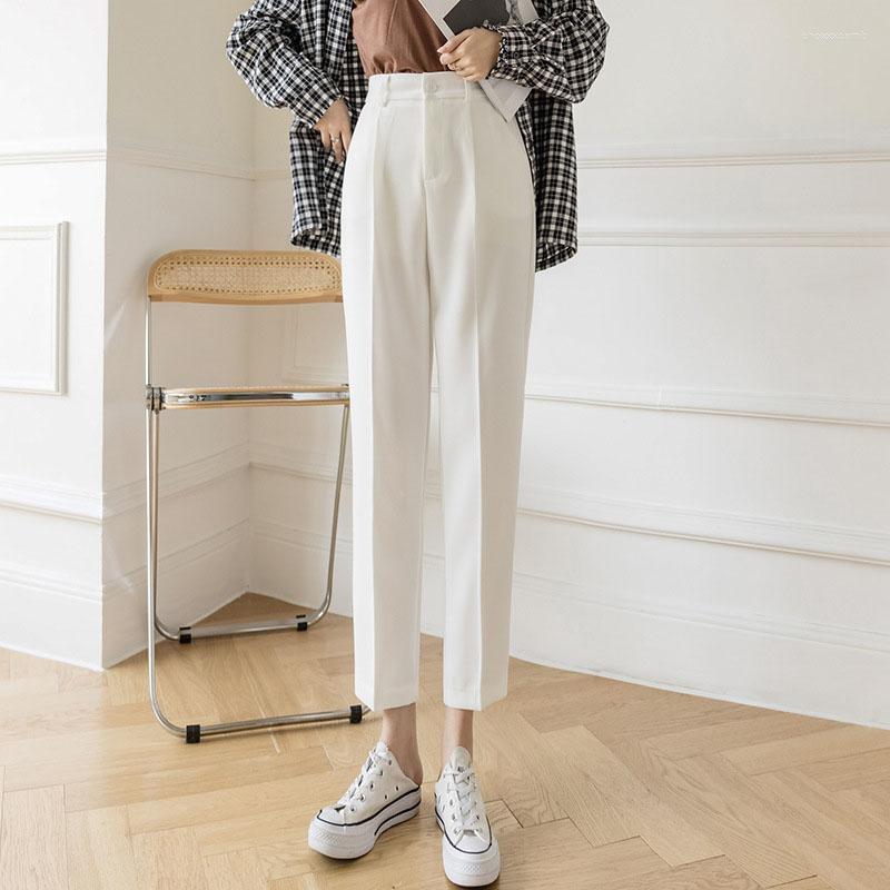 

Women' Pants & Capris Fashion Female Spring 2022 Straight Black White Khaki Trousers Suits Formal Casual -XL Harajuku, Wt