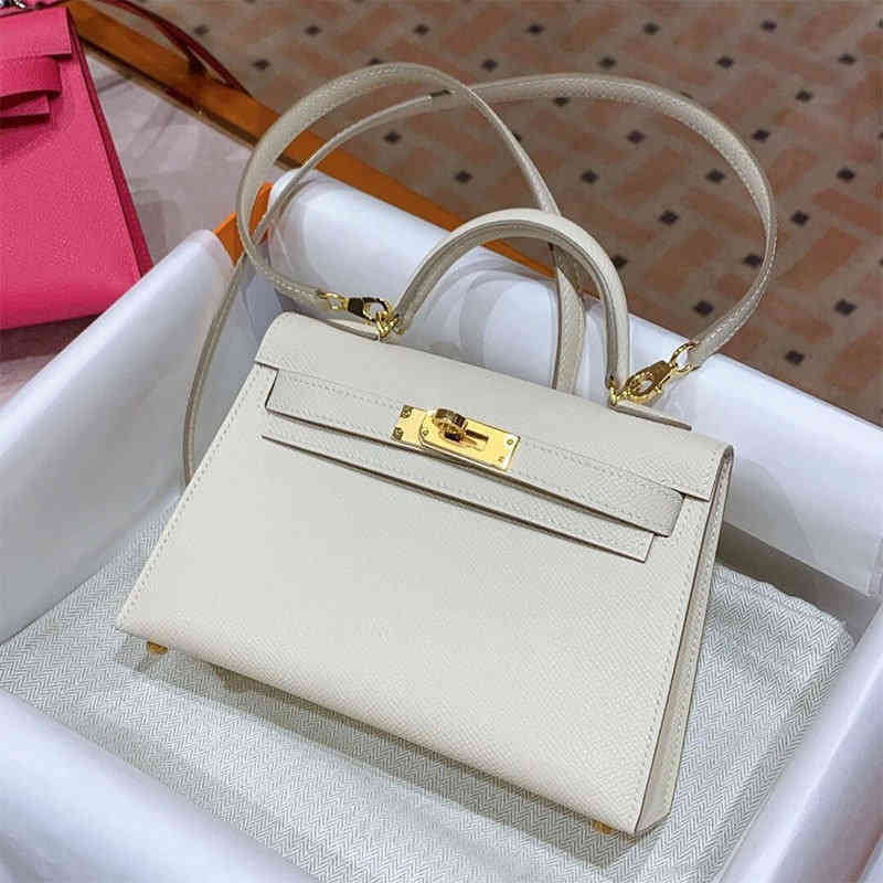 

70% Off Bag Fashion Mini Women's Real Leather Portable Palm Print Cowhide Second Generation Single Shoulder Menger, Deep elephant grey (25cm)