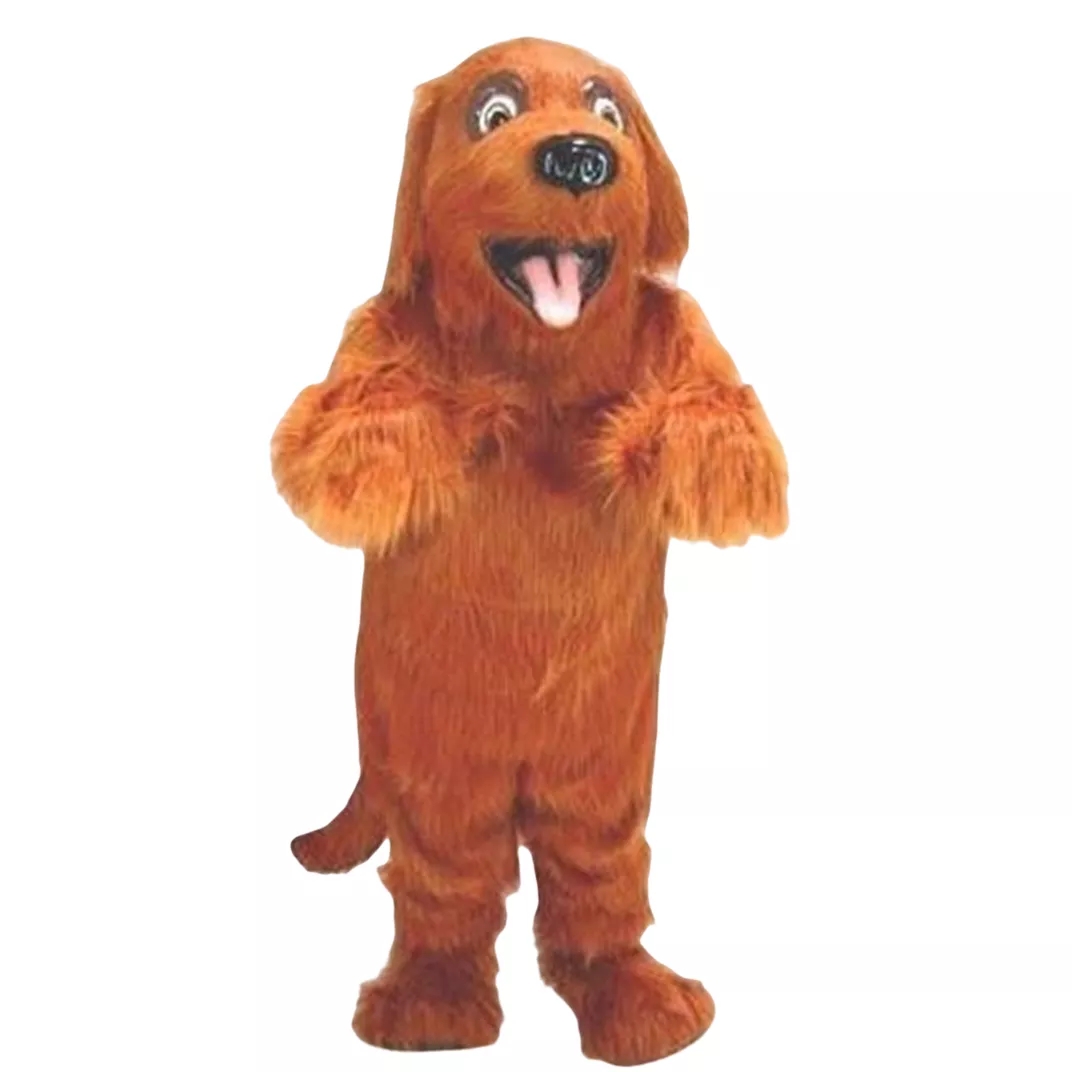 

Long Fur Husky Dog Cartoon Mascot Costume Furry Puppy Walking Adult Character Stage Performance Dress Halloween Xmas Parade Suit, As show