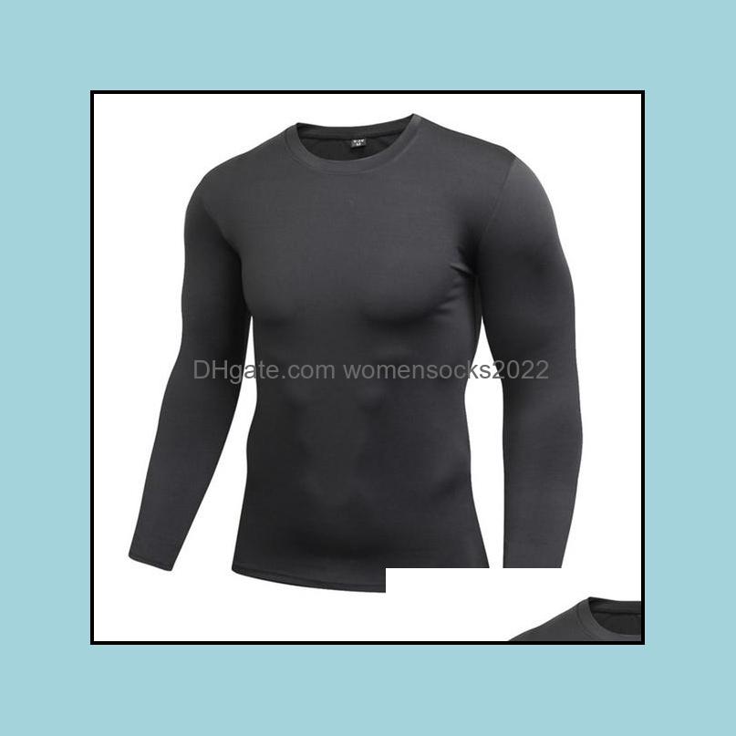 

Mens T-Shirts Tees S Clothing Apparel Comfortable Compression Under Base Layer Top Long Sleeve Tights Sports R Dhn7X, Red