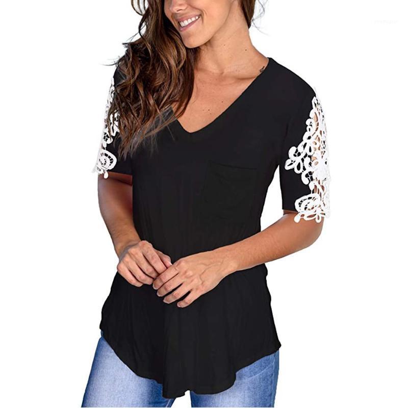 

Fashion Lace Sleeve Blouse Shirt Sexy Loose V-Neck Tops Casual 2022 Summer Ladies Top Female Women Short Blusas Pullover Women' Blouses, Purple