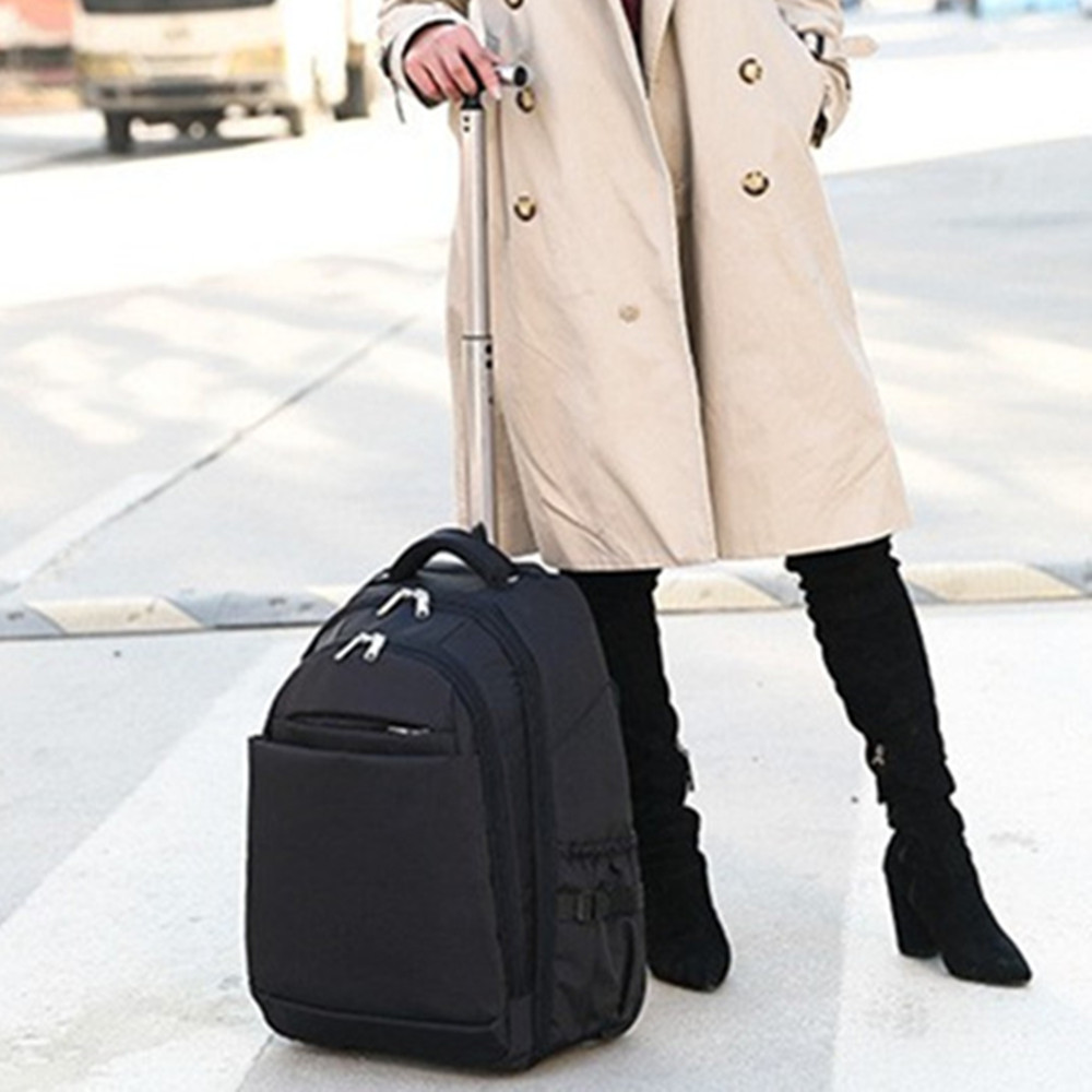 

20 Inch Boarding Travel Bags Trolley Case Laptop Tablet Computer Storage Box Business Backpack Waterproof Men Women Tote Handbag Student Schoolbag, Purple