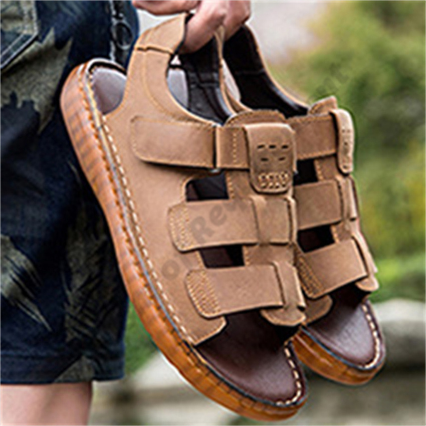 Grande taille sandales hommes 2022 été nouveau respirant orteil sandale loisirs de plein air chaussures de plage décontractées 007 Mau