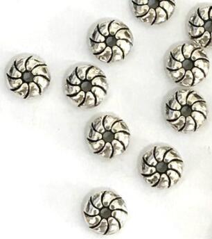 

6mm Tibetan Silver Antique Loose Bead Spacer Connectors for DIY Jewelry Making bracelet s4t2