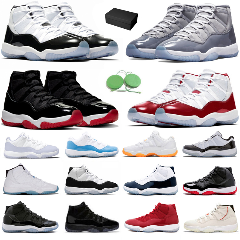 

11 11s Mens Basketball Shoes Cherry Cool Grey Pure Violet Citrus Legend Gamma UNC Blue Bred Low Cap Gown Concord Space Jam Men Women Trainer Sports Sneakers With Box, Color#37