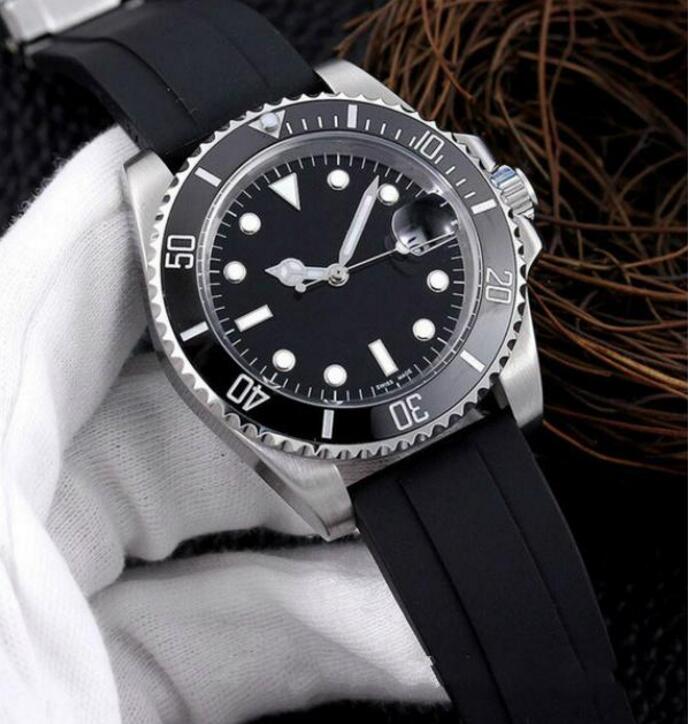 

High quality Mens Watch Mechanical Automatic Movement Business Rubber Calendar Watches Wristwatches gift, Water proof18m