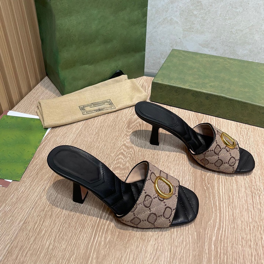 

Hottest Heels With box and Dustbag Women shoes Designer Sandals Quality Sandals Heel height and Sandal Flat shoe Slides Slippers by brand01029