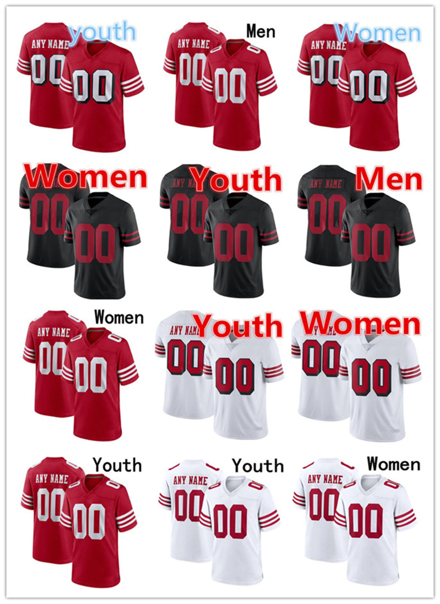 

Men Women Youth Football Jerseys San Francisco''49ers''25 Richard Sherman 99 Javon Kinlaw 5 Trey Lance 85 George Kittle 97 Nick Bosa 42 Ronnie Lott