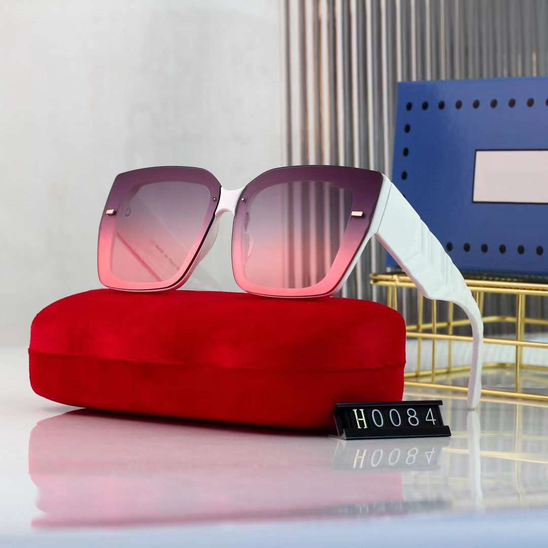 

Designer Oversized Square Frames Sunglasses High Quality Sunglasses Women Men Glasses Womens Sun glass UV400 lens Unisex With box 0084S with case