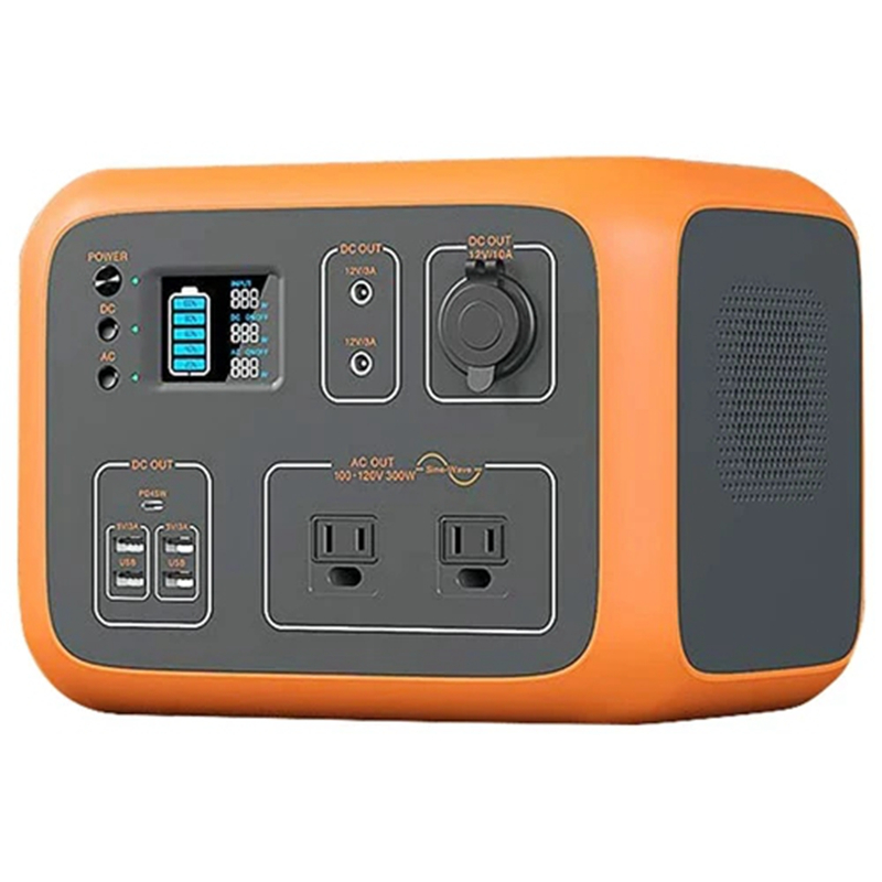 

AC50S Power Station 500Wh/300W Solar Generator Wireless Charging Battery Backup for Outdoor Tailgating Camping - Orange