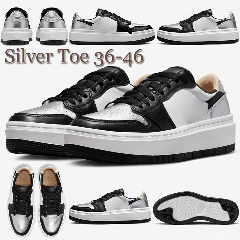 

Platform Sneakers Designer 2022 OG 1 Low Elevate Casual Shoes UNLV Wolf Grey University Blue Jumpman 1s Light Bone Silver Toe Trainers eur 36-46