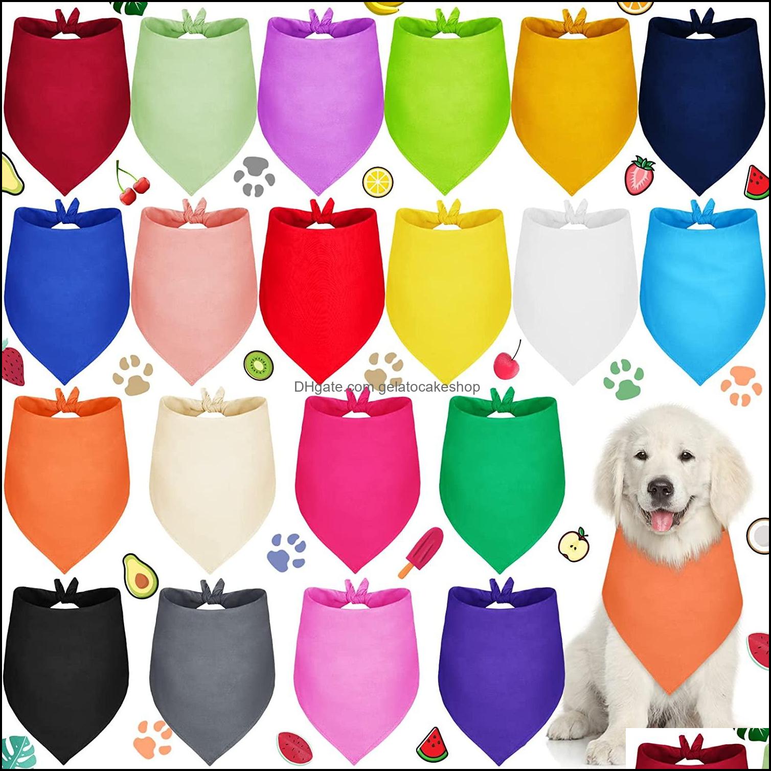 

Other Dog Supplies Plain Bandanas Puppy Bandana Diy Heat Transfer Pet Washable Blank For Small Gelatocakeshop Dhikd