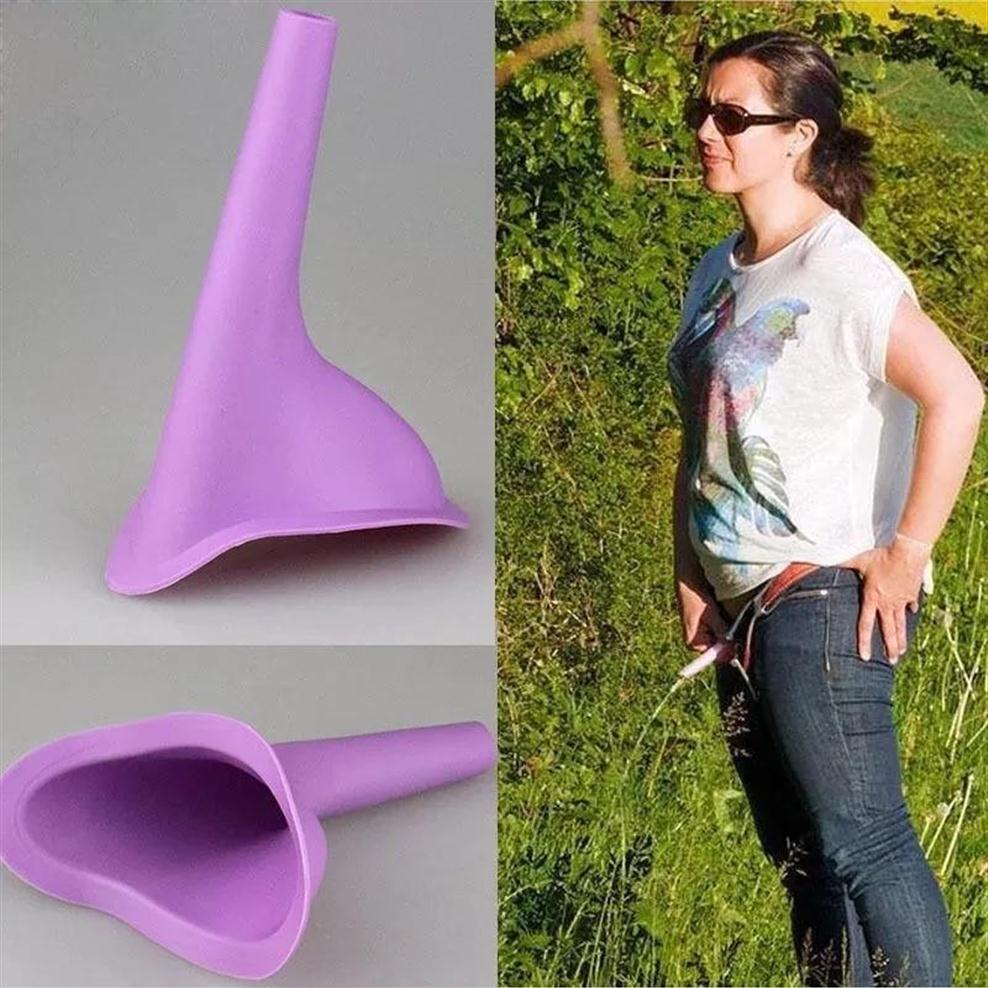 

Women Urinal Device Funnel Outdoor Travel Camping Portable Female Soft Silicone High Quality Gadgets224q