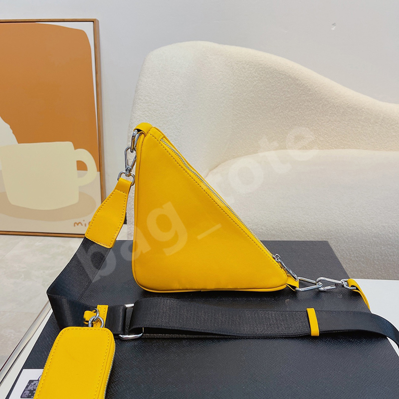 

Fashion Women Designer Shoulder Bag High Quality Triangle Crossbody Bags For Men Black Green Yellow Luxury Ladies Leather Cross body Bags, Extra shipping fee