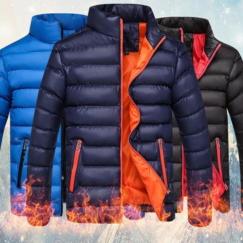

Men's Jackets 2022 Autumn Winter Coat Stand Colar Zipper Jacket Men Streetwear Bomber Windbreaker Basic Tops Big Size Clothes, Bk
