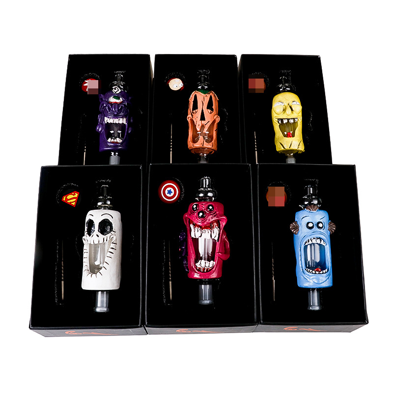 

Hookahs The Monstrous Smoking Nector Collector W/ Titanium Tips & Wax Container Jar