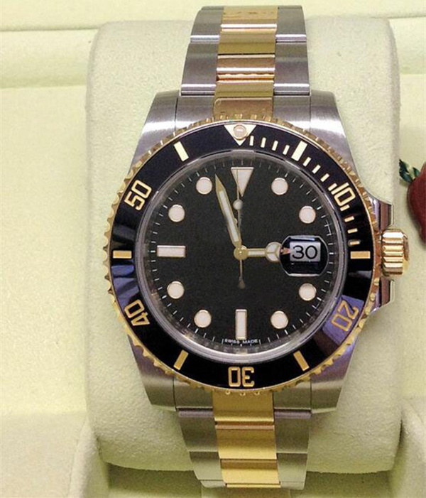 

BK Factory Luxury High Quality Watch Date 116613LN Bi/Colour Black Ceramic stainless steel Mechanical 2813 Movement Automatic men watch, Thimble