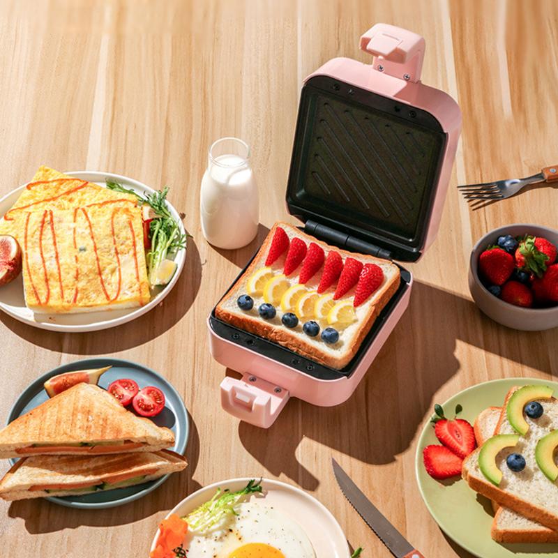 

Bread Makers Sandwich Waffles Maker Household Breakfast Automatic Fast Heating Toaster Multi-Function DIY Plate Light Food
