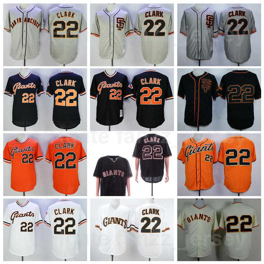 1989 Retire Baseball 22 Will Clark Vintage Jerseys Man Retro Cool Base Pullover Stitched Team Beige White Grey Black Flexbase Orange Cooperstown-image-764155043