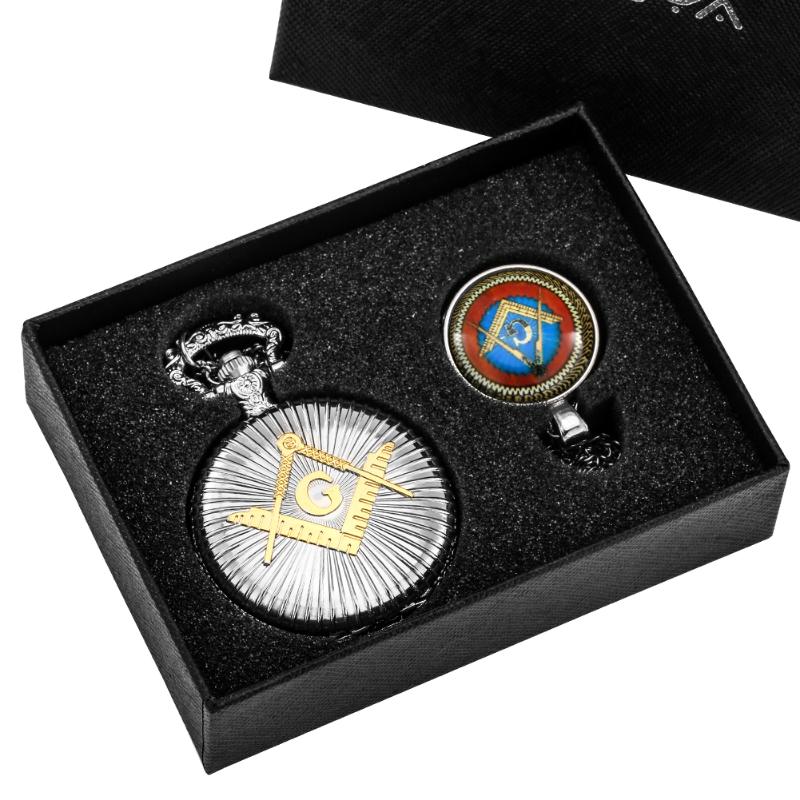 

Pocket Watches Fashion Men's Pendant Quartz Watch With Thick Chain Personalized Silver Necklace Luxury Exquisite Gift BoxPocket