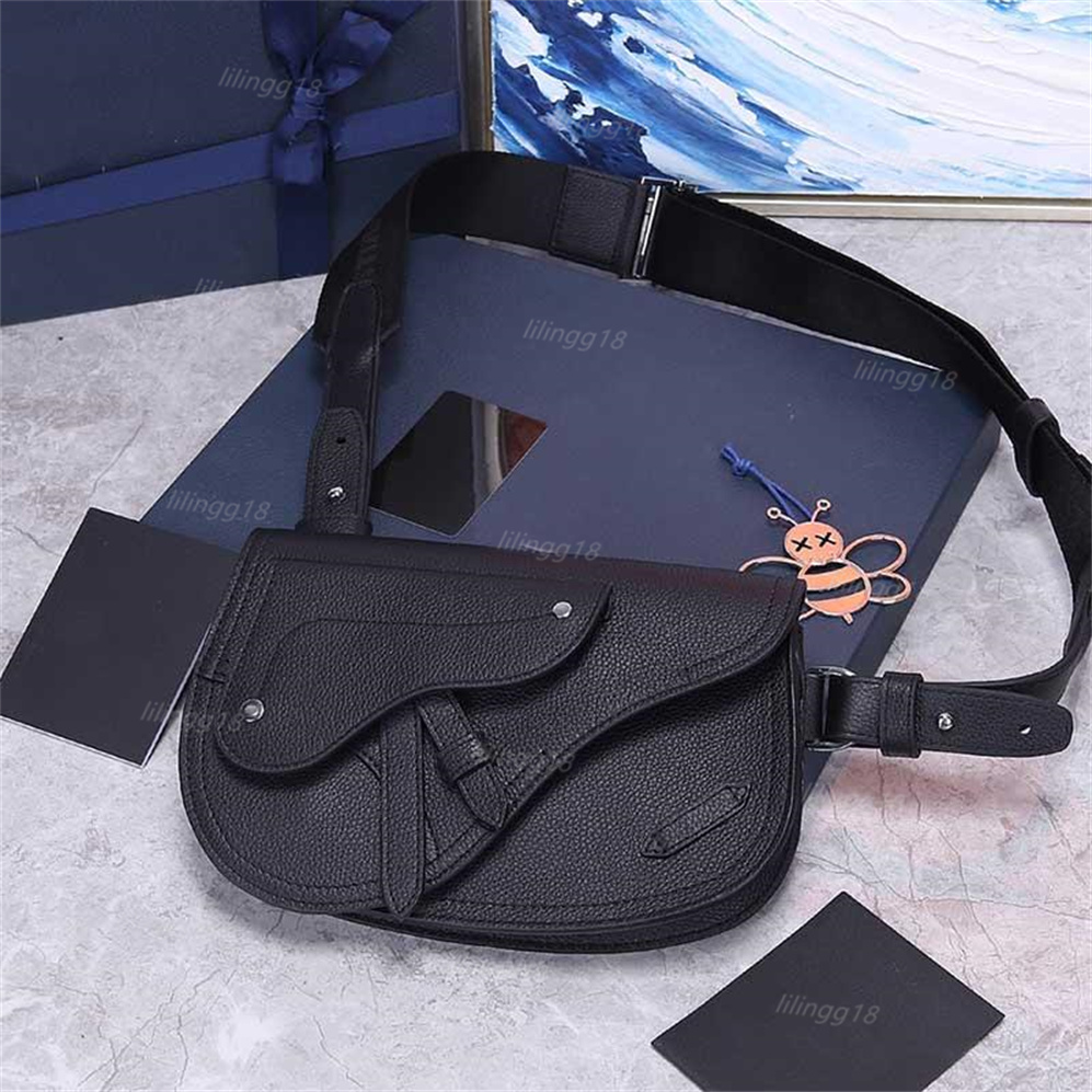 

5A best selling men's fashion designer shoulder bag wholesale wallet shoulder bag high quality leather, Black leather