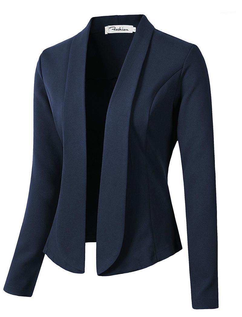 

Fashion Autumn Coats And Jackets For Women To Work In Women' Shoes Suit Thin No Button Female Business, Black