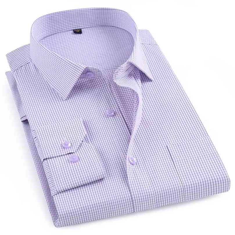 

MACROSEA Classic Style Men's Plaid Shirts Long Sleeve Men's Casual Shirts Comfortable Breathable Men's Office-wear Clothing 210701, Pj5655