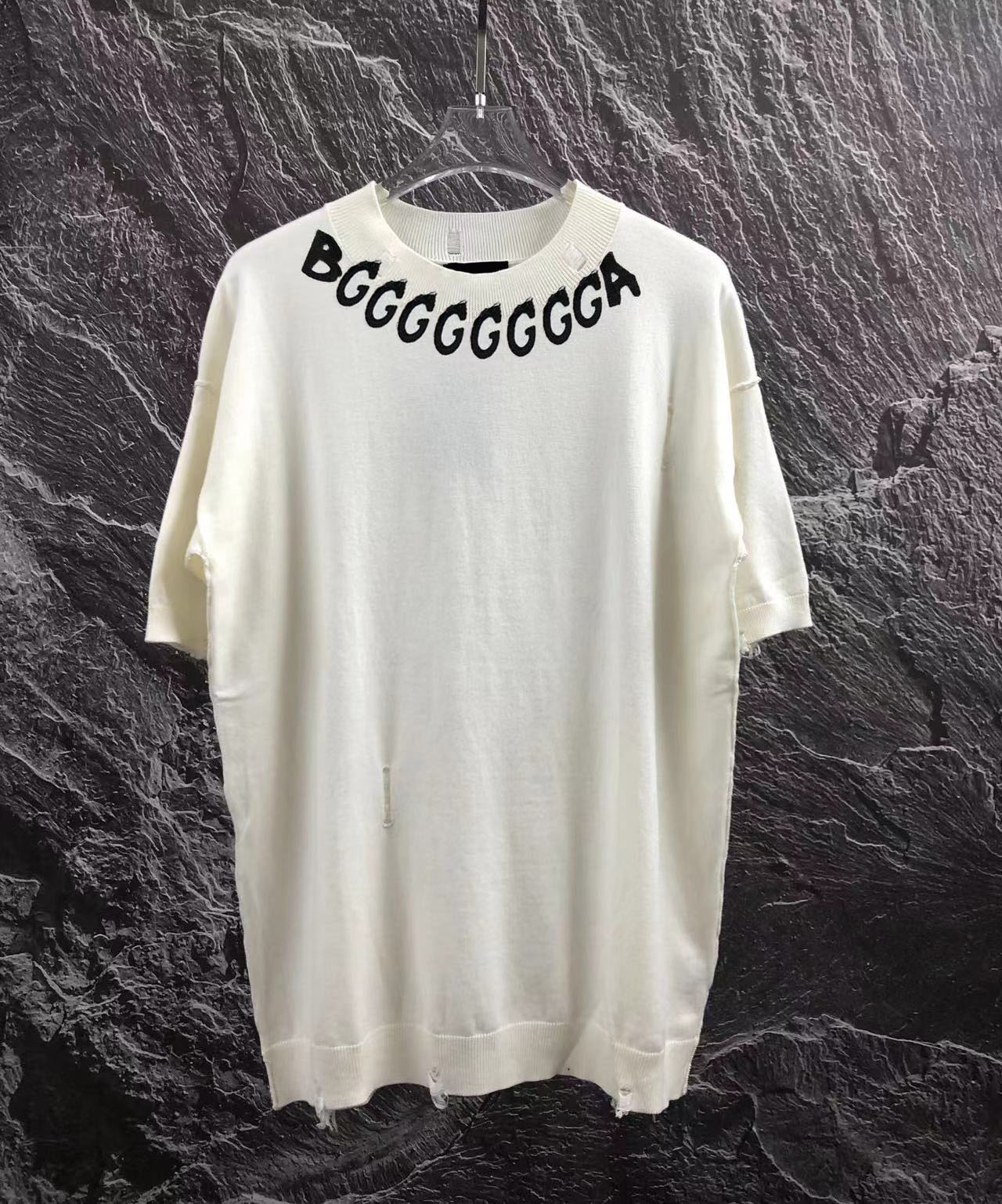 

2022 Men's and women's T-shirt splicing printing short sleeve early spring double strand fine cotton fabric digital printing process eh6uv5, White