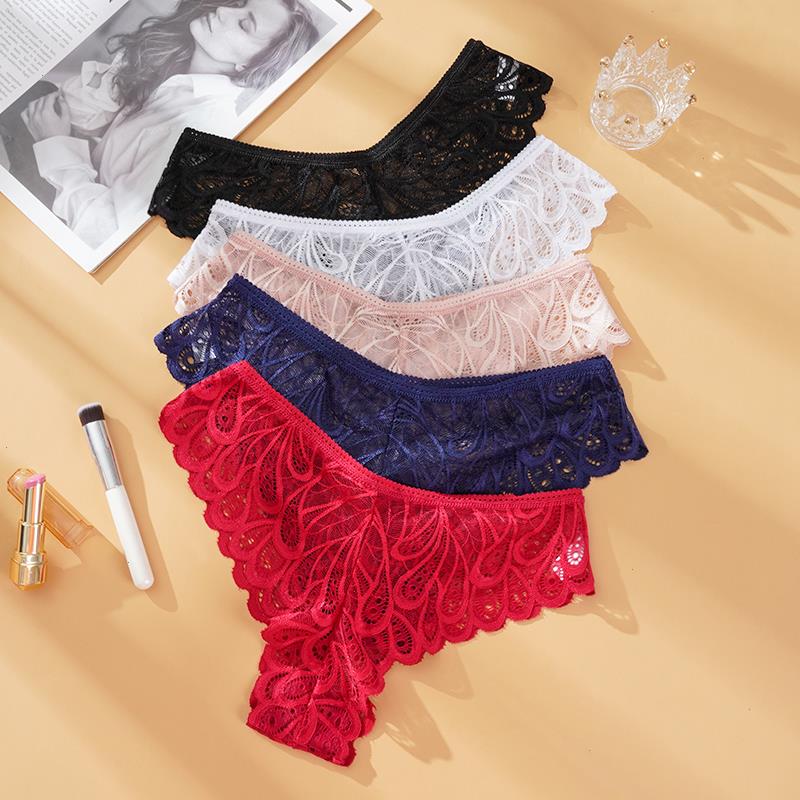 

Underwear Woman Lace Thong G Panty String Sexy Briefs Lingerie Female Thongs T-back Low Waist Womens Panties 3pcs, Set 7