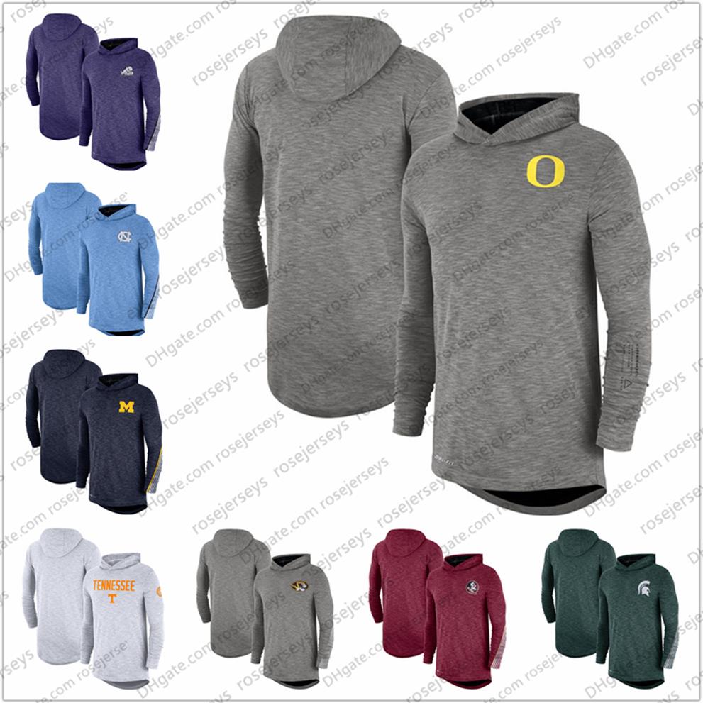 

Men' Oregon Ducks TCU Horned Frogs 2019 Sideline Long Sleeve Hooded Performance Top Heather Gray Purple Size -3XL282O, Oregon ducks -gray