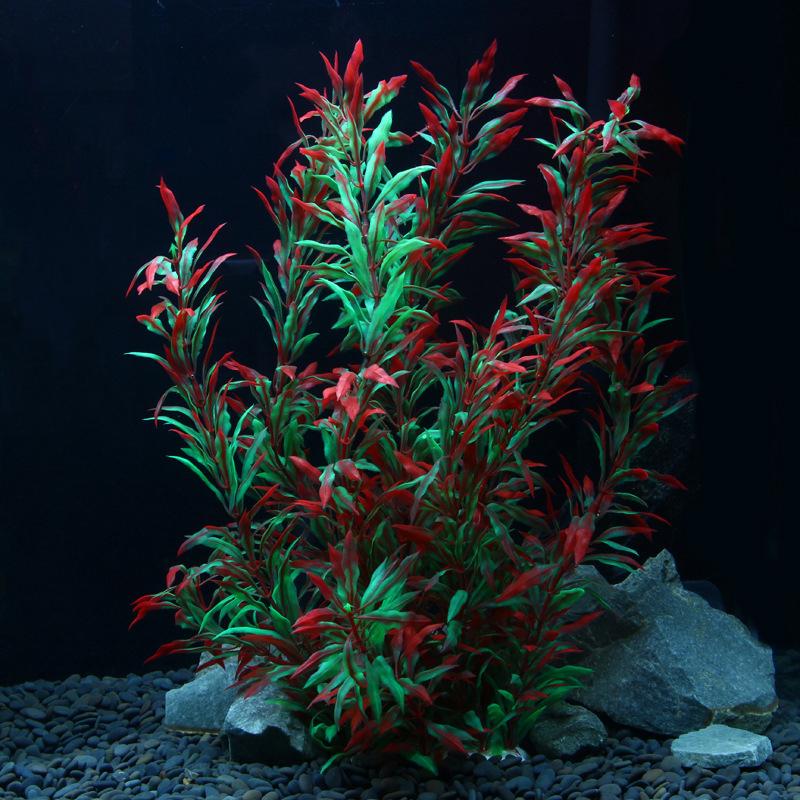 

Decorative Flowers & Wreaths Plastic Grass Large Artificial Aquarium Plant Fish Tank Water Ornament Fake Underwater Aquatic Home Decor, Width 25cm