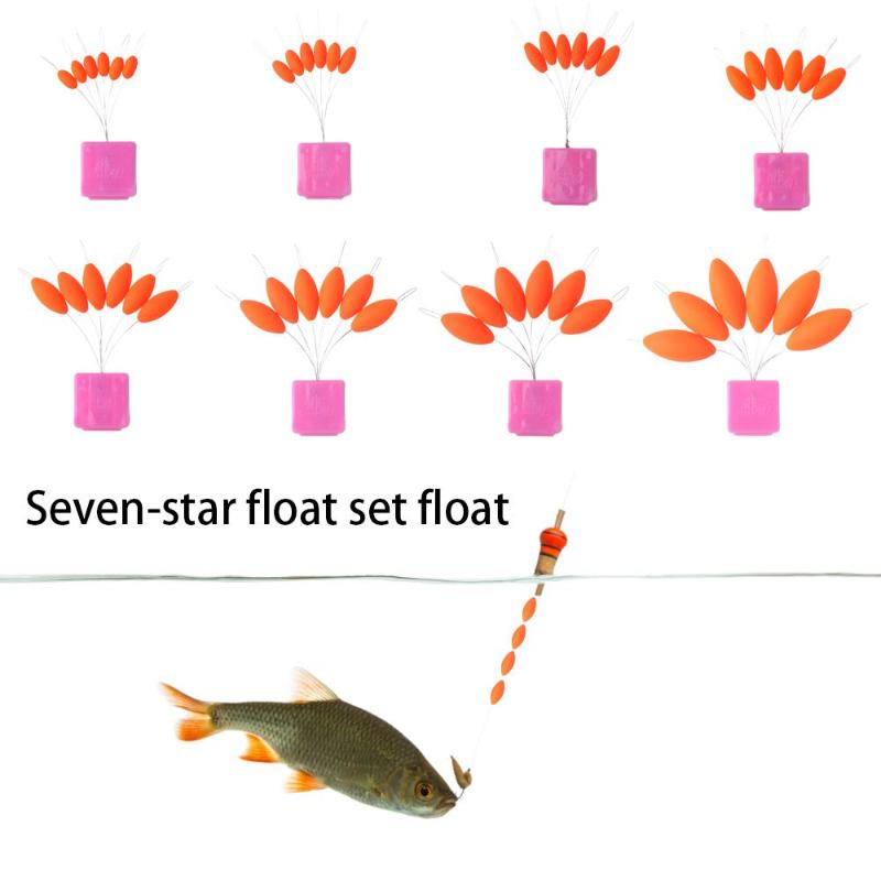 

Fishing Accessories Carp Fluorescent Color Durable Olive Shape Line Group Tackle Accessory Float Seven FloatsFishing