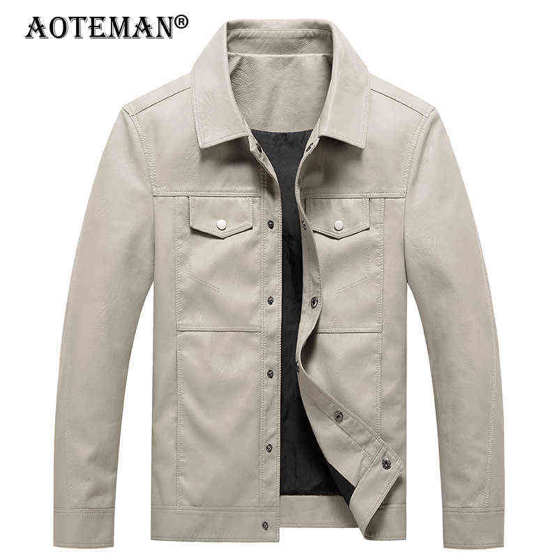 

Men PU Leather Jackets Autumn Spring Coats Male Solid Windbreaker Outwear Slim Fit Flight Jacket Casual Men Clothing Brand LM250 T220728, Yellow