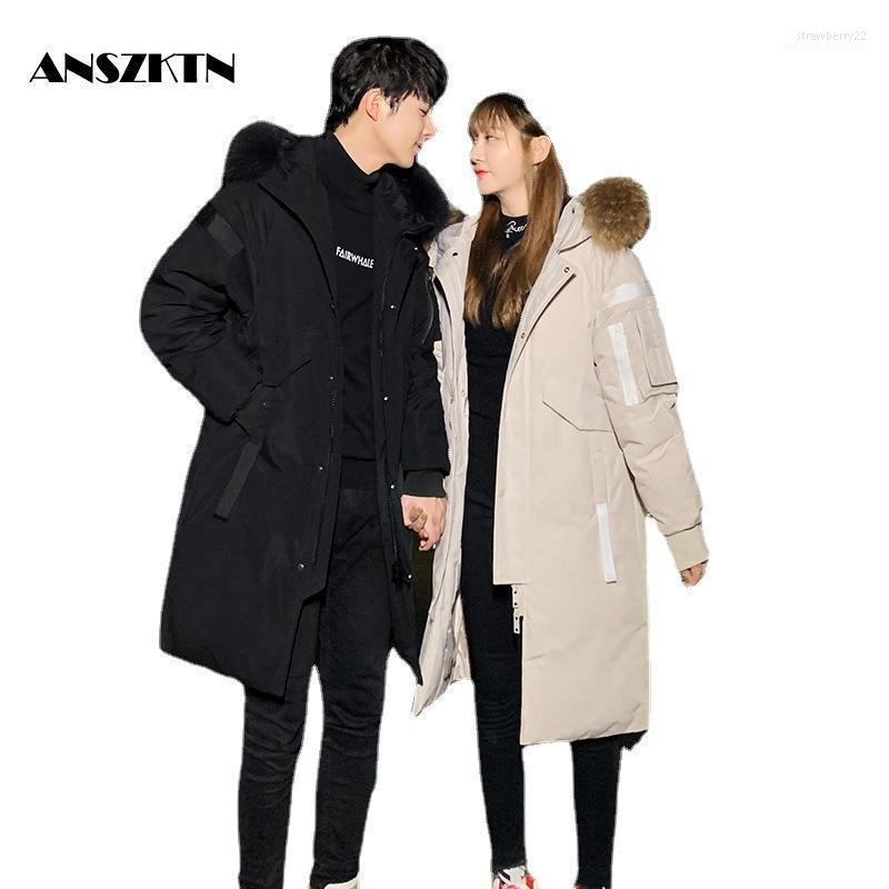 

Men's Down & Parkas YAPU 2022 Winter Jacket Fashion Men Cotton Thick Warm Casual Outwear Windbreaker Thermal Hooded Coats Mens Clothing Stra, Black