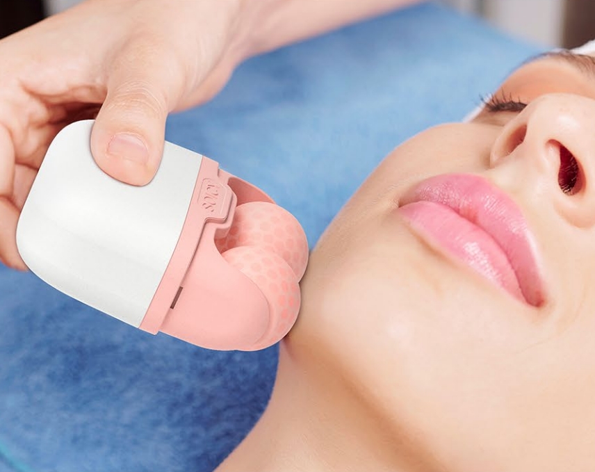 Cooling Facial Eye Skin Roller with Plastic Cover Soicy S30 Face Silicone Reusable Beauty Facial Tool Shrink Pores Tighten Puffiness Pain Relief-image-767860238