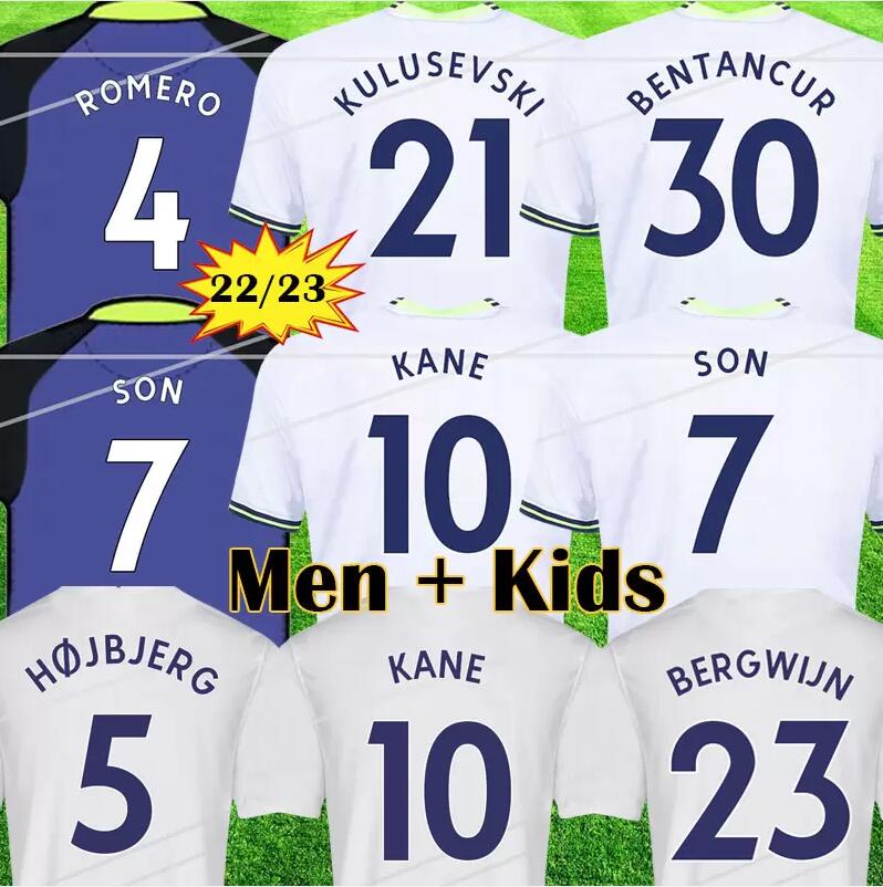 

21 22 23 KANE SON BERGWIJN Soccer Jerseys KULUSEVSKI HOJBJERG colorful Away 2021 2022 LUCAS Third 3rd ROMERO Football kit shirt purple BENTANCUR tops Men kids sets, 21 22 third jersey