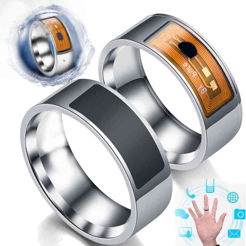 

Rings Technology NFC black technology stainless steel jewelry titanium ring smart