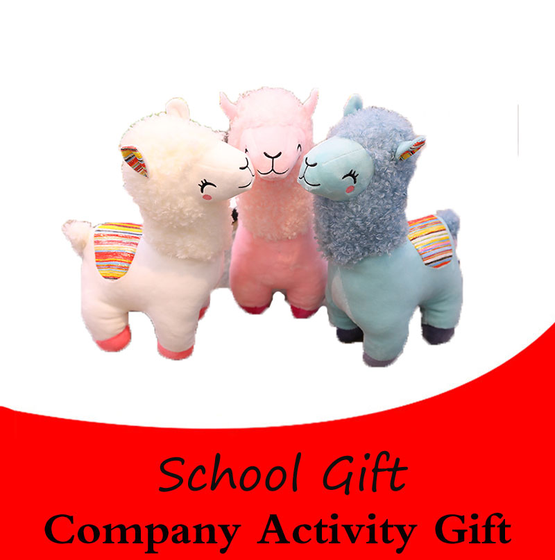 

25cm Animals Plush Toy Octopus Alpaca Doll Pillow Large Doll Children's Rag School Company Activity Gift, Pink