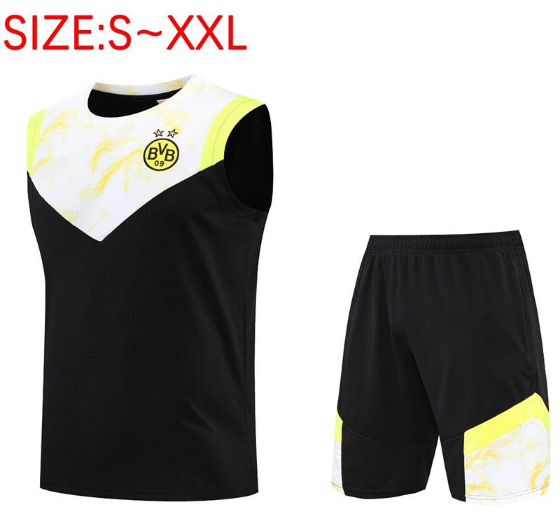 

22/23 Mens dortmund training Soccer Jerseys suit short pants shirt sportswear /2XL, Grey