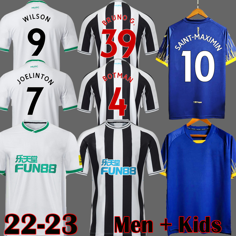 

Newcastle 130 Years Soccer Jersey Third BOTMAN 22 23 WOOD BRUNO G. WILSON SHELVEY 2022 2023 JOELINTON NUFC Football Shirt MAXIMIN TRIPPIER Men kit Kids Equipment 999, Kids home