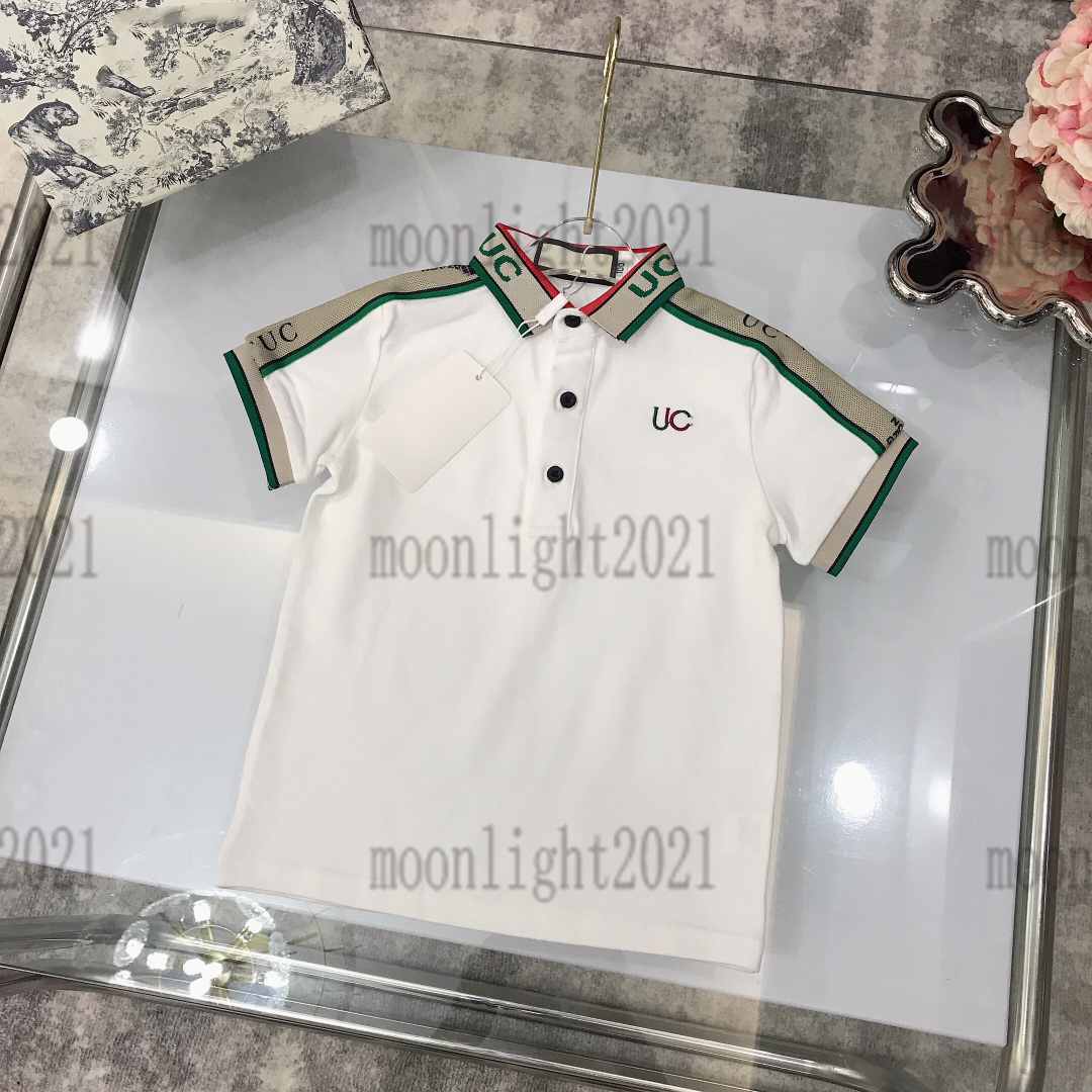 

summers polo t-shirts newly brand designer Embroidered tees childrens CD t-shirt high-end boys new polos DR t shirts kids tops size 100- Advanced Cotton size 100-150, 12