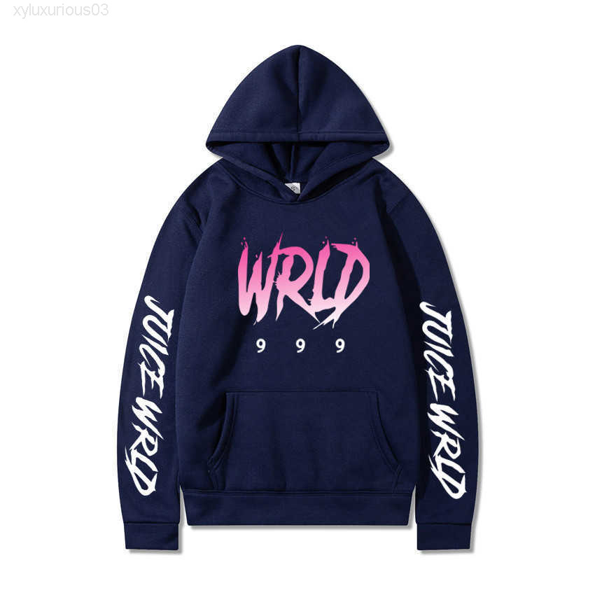 

Juice Wrld Hoodies Men Sweatshirts Fleece Hooded Harajuku Hip Hop Women Hoodie High Quality Pullovers Hoody Y0804, Orange