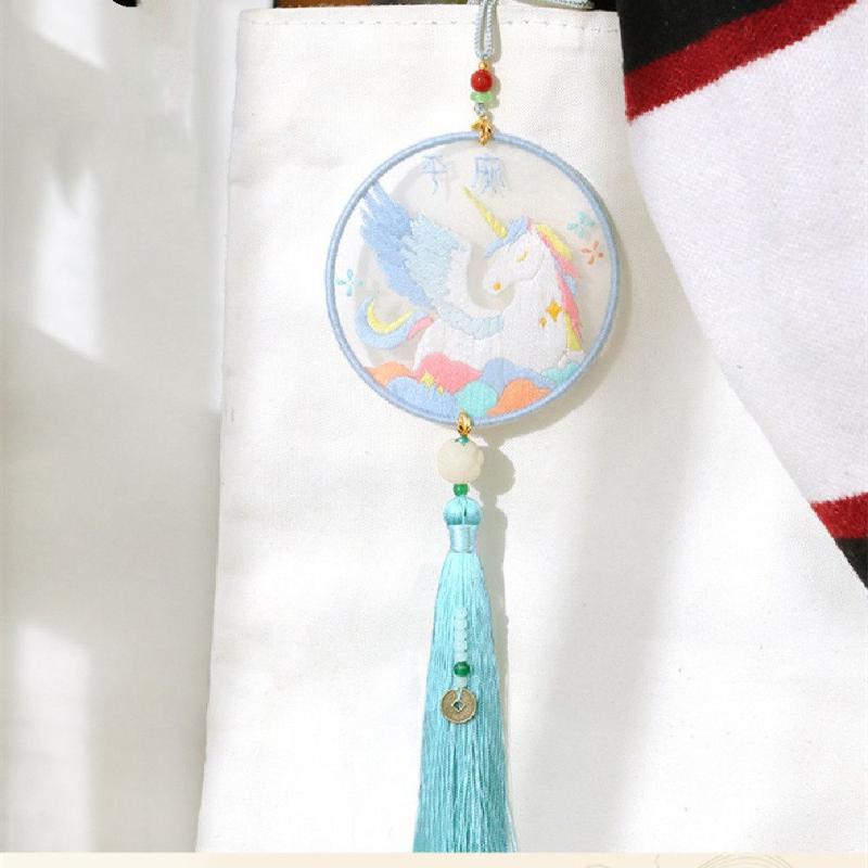 

Interior Decorations Arts Ornament DIY Crafts Needle Thread Punch Embroidery Bookmark Set Book Clip Tassel Mark Cross Stitch KitInterior